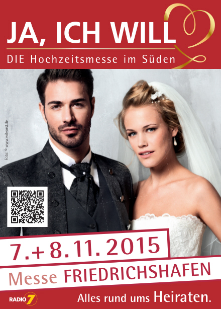 Bodensee-Hochzeiten.com auf der Messe JA, ICH WILL 7+8.11.2015 – Die Hochzeitsmesse in Friedrichshafen am Bodensee