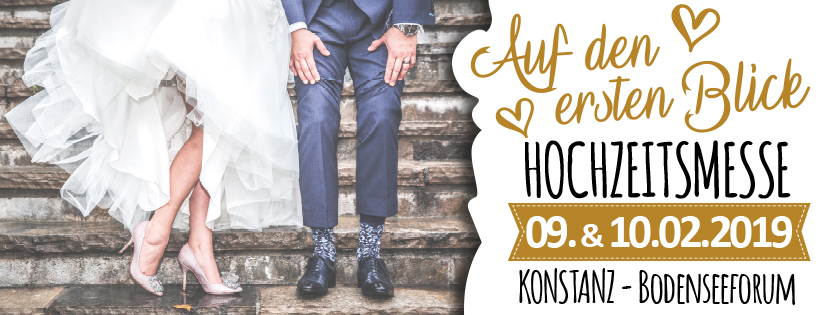 Bodensee-Hochzeiten.com auf der ersten Hochzeitsmesse in Konstanz am 9. und 10. Februar 2019