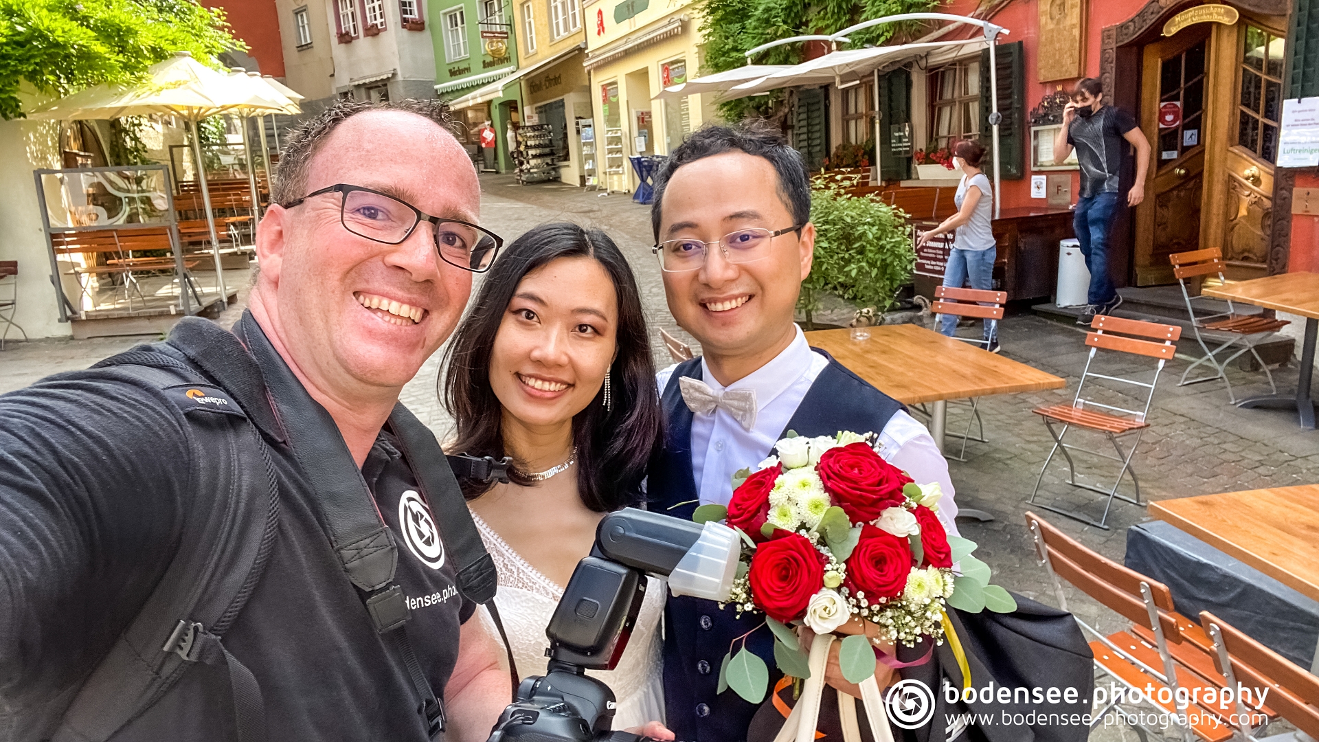 Hochzeits-Fotoshooting in Meersburg am Bodensee